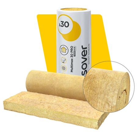 ISOVER Multimax 30 PRO Lanaé – wełna szklana do ocieplenia poddaszy i dachów skośnych