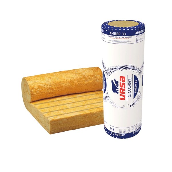 URSA AMBER 33 – wełna szklana w rolkach do izolacji dachów i poddaszy