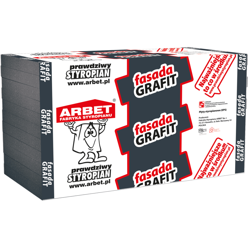 Arbet Styropian Fasada Grafit 0,032