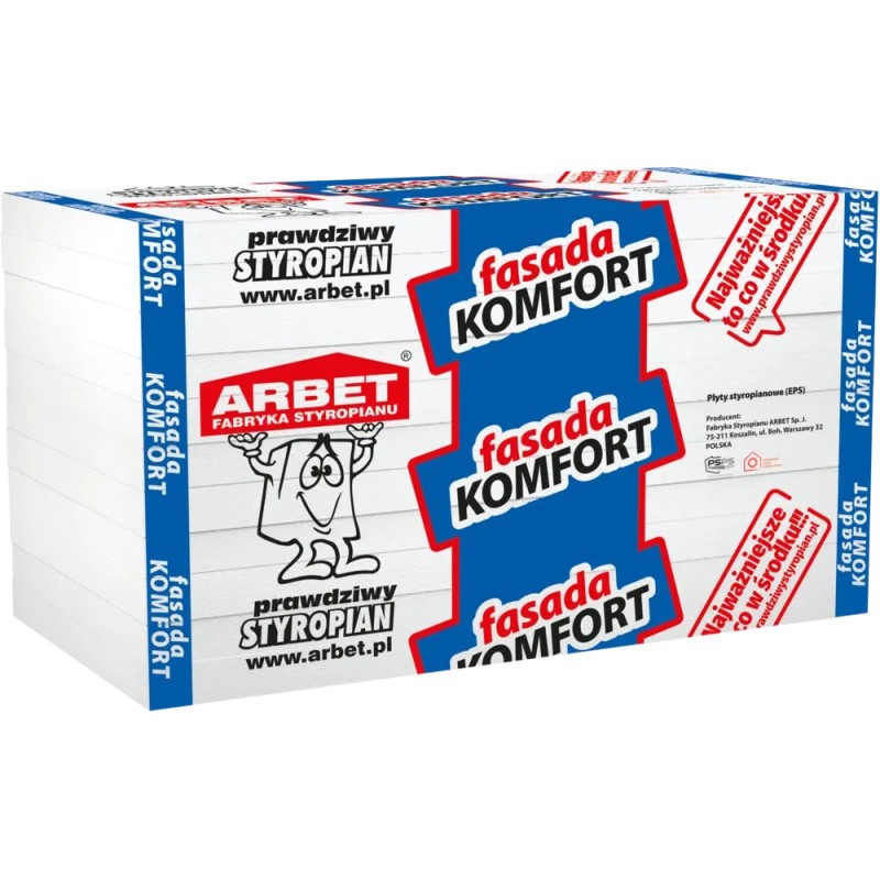 Elewacja ocieplona styropianem Arbet Fasada KOMFORT – trwała izolacja cieplna