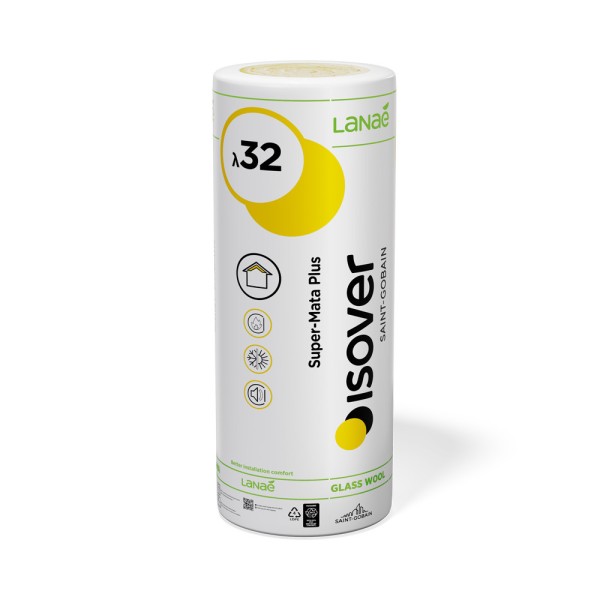 ISOVER Super-Mata Plus Lanaé – wełna szklana 0,032 do poddaszy i dachów