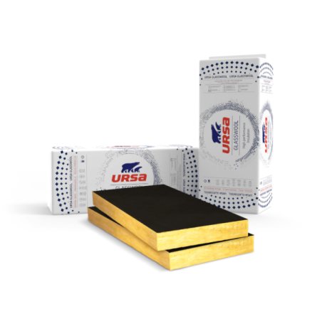 URSA VENTO 34 – wełna szklana w płytach z czarnym welonem