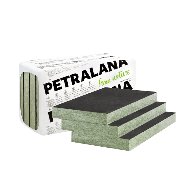 PETRAVENT-LV 0,034 – wełna skalna z czarnym welonem do elewacji | PETRALANA
