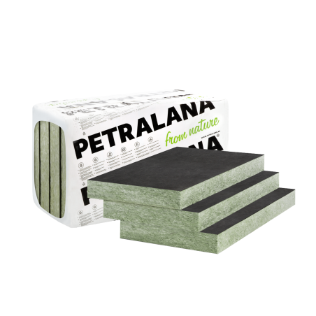 PETRAVENT-LV 0,034 – wełna skalna z czarnym welonem do elewacji | PETRALANA