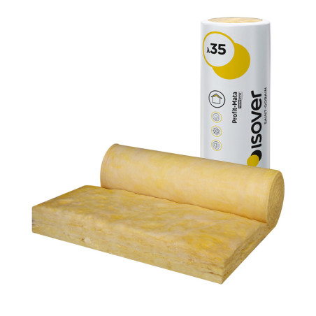 Wełna szklana Isover Profit-Mata – rolka λd 0,035 W/mK