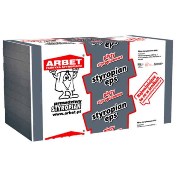 Styropian grafitowy Arbet EPS 100 do podłóg i dachów energooszczędnych