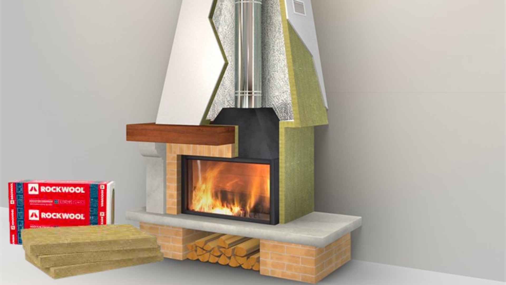 Wełna skalna Rockwool Firerock – izolacja kominków i ochrona przed wysoką temperaturą
